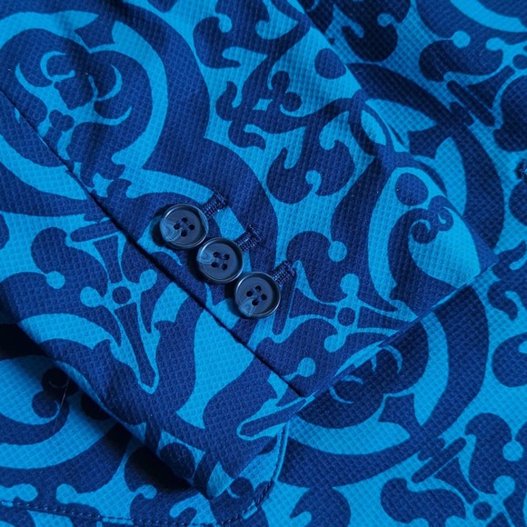 Talbots Blue Patterned Blazer - Picture 5 of 6